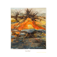 Print of Lava Flow by Frances J. McCarthy Copyright 2007