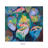 Print of Midnight Lilies by Frances J. McCarthy Copyright 2007